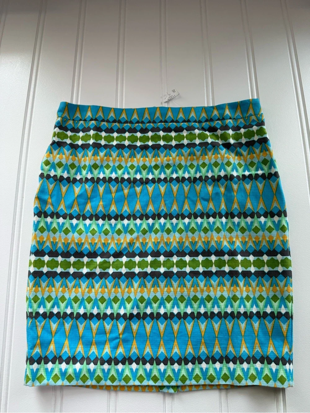 J.Crew The Pencil Skirt Womens 12 Lined Zip Back Cotton NEW